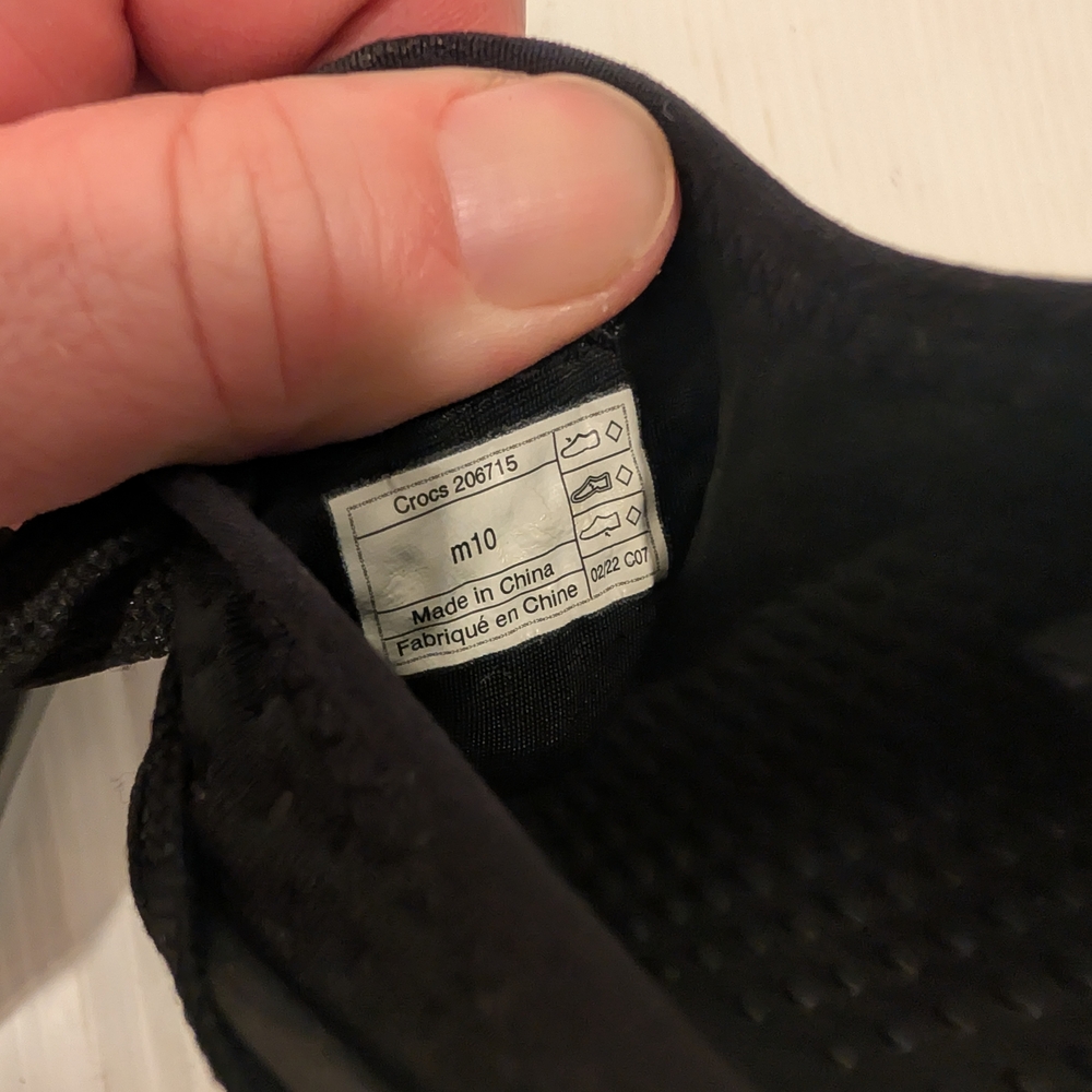 CROCS Men's Literide 360 Pacer Perforated Black Lace-up Sneakers Size 10 - Picture 8 of 10